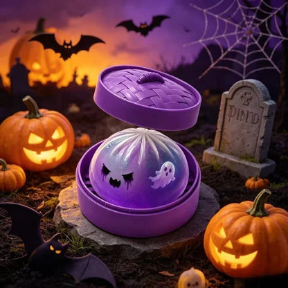 Glitter Halloween Ghost Dumplings