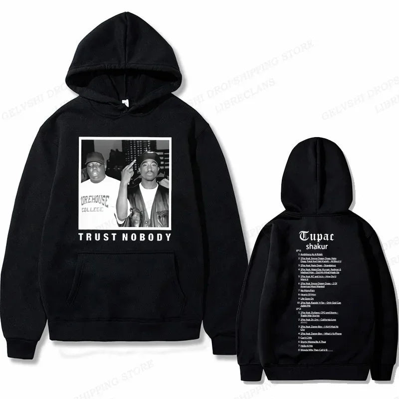 Tupac 2pac Graphic Hoodie Men Clothing Fashion Sweatshirt