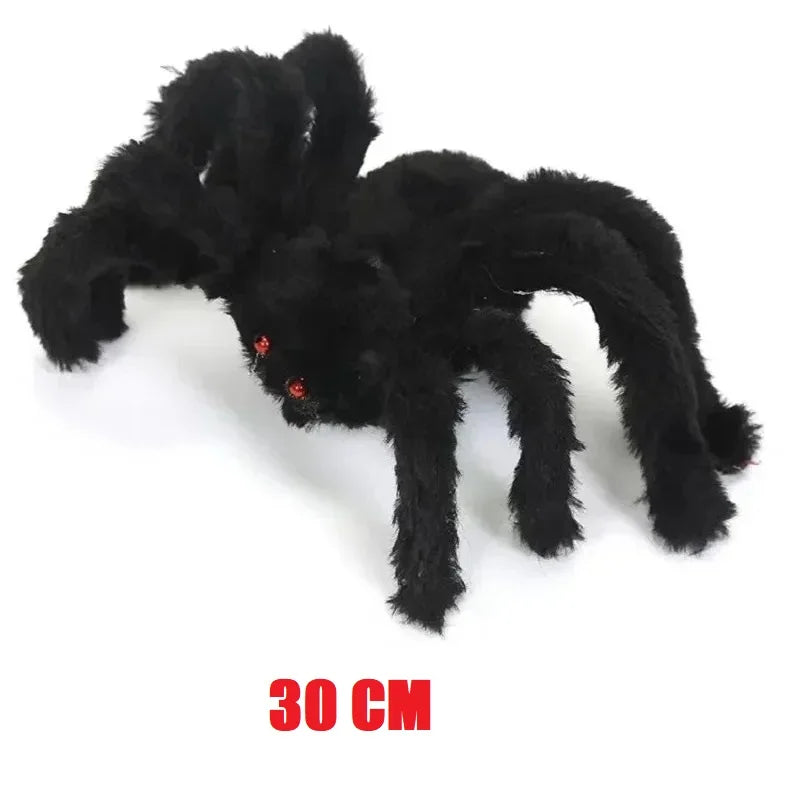 Halloween Decoration Party Prop Outdoor Giant Spider Decor 30-200cm Chamber Prank Black Spider