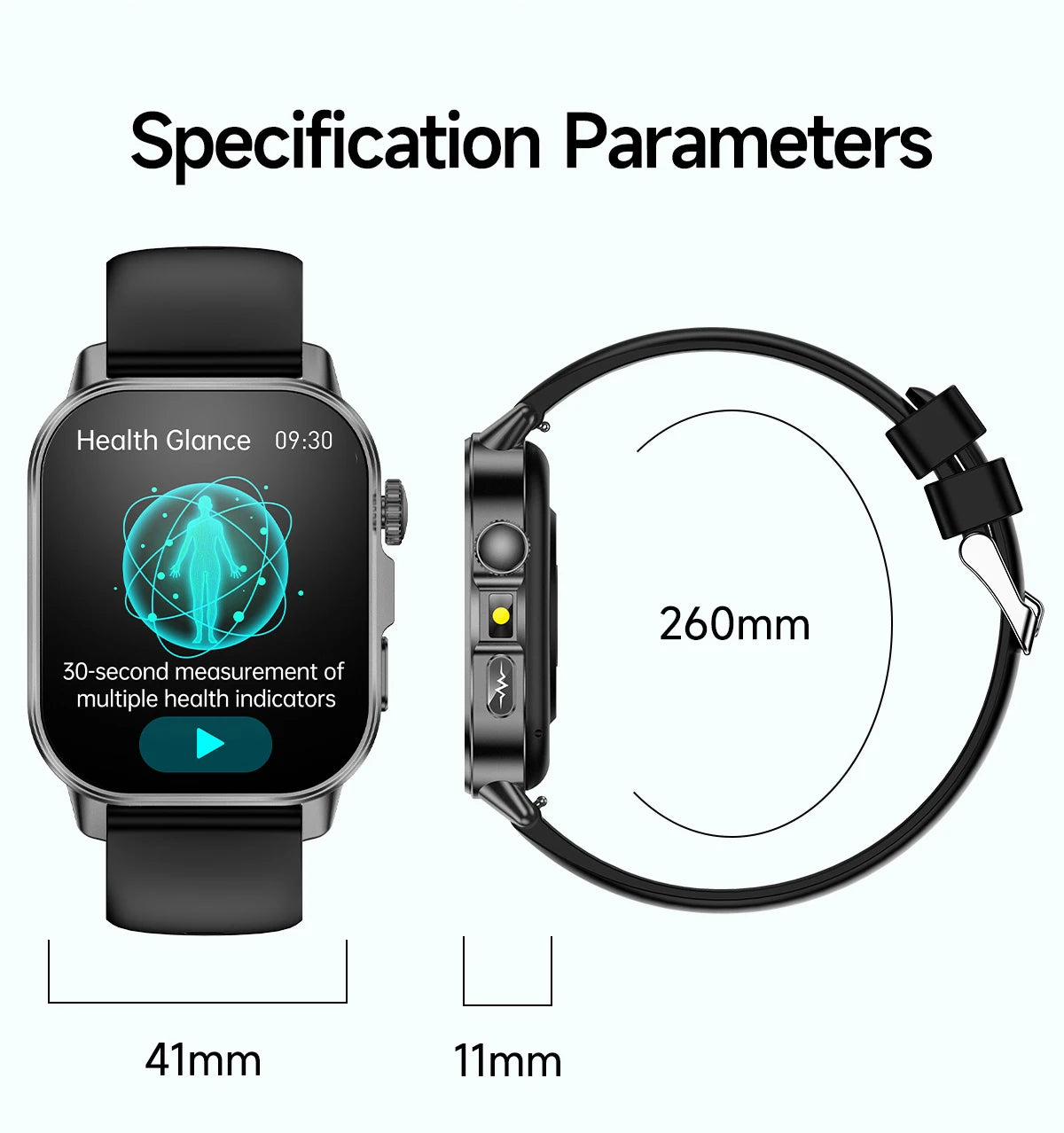 2026 New Nursing Grade Health Analysis SmartWatch ECG+PPG