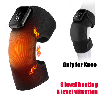 Eletric Heating Knee Massage Device Vibration Knee Pads for Shoulder Elbow Joint Warm Massage