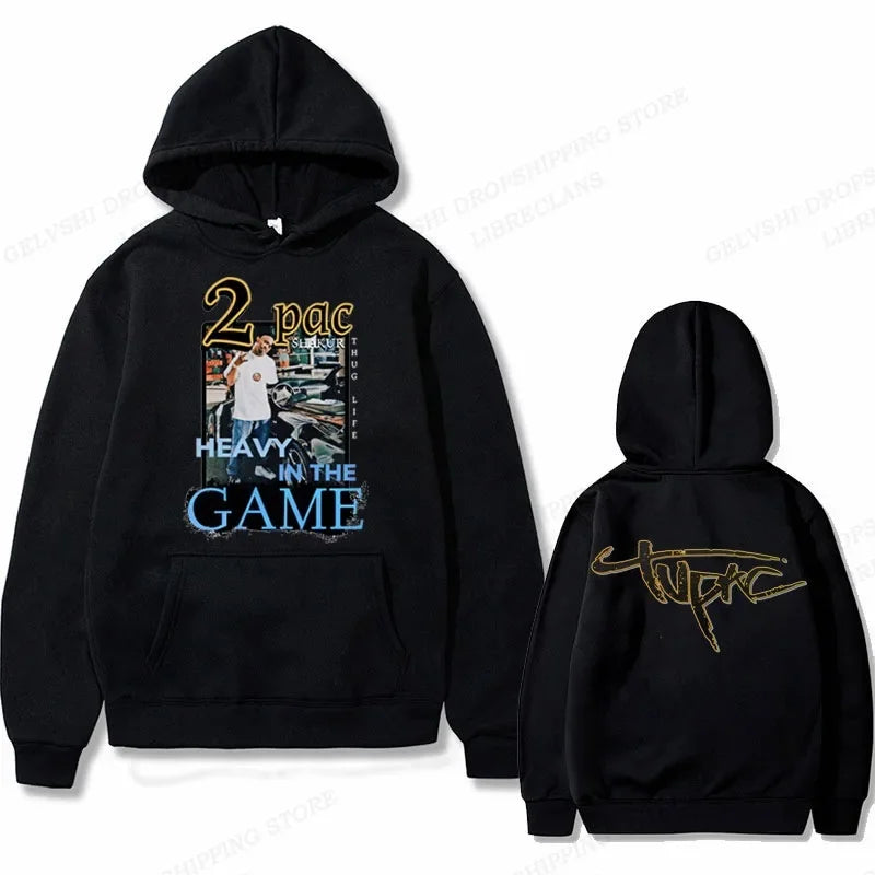Tupac 2pac Graphic Hoodie Men Clothing Fashion Sweatshirt