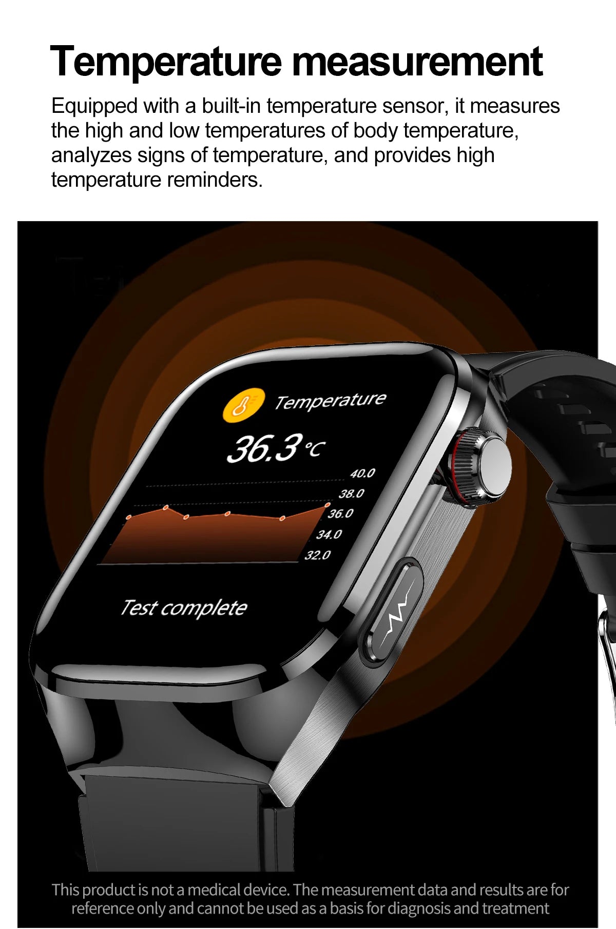 2026 New Nursing Grade Uric Acid Blood Lipids Smart Watch Men ECG+PPG Blood Pressure Heart Rate Bluetooth Call Health Smartwatch