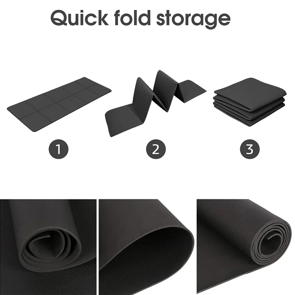 Yoga Mat Sports Fitness EVA Comfortable Foam 4mm Thick Yoga Mat Sports Yoga and Pilates  Gymnastics Mat
