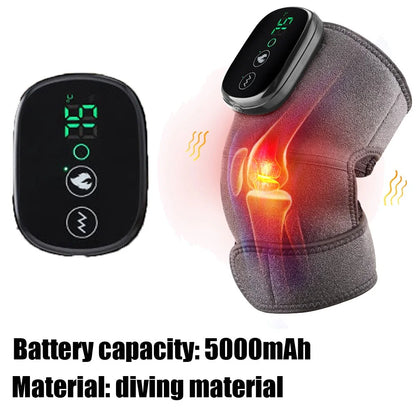 Eletric Heating Knee Massage Device Vibration Knee Pads for Shoulder Elbow Joint Warm Massage