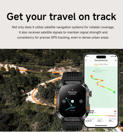 GPS T-Rex 3 Swim Sports Smart Watch 10ATM Waterproof Bracelet Flashlight Compass Bluetooth call Men Fitness Military Smartwatch