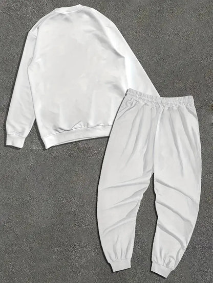 The new men's round-neck sweatshirt set for Spring and Autumn
