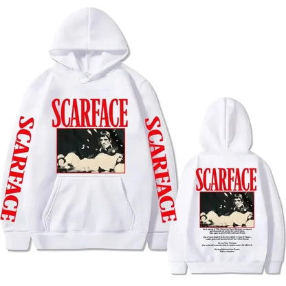 Retro 90s movie Scarface star Tony Montana hoodie, pullover, hip-hop fashion