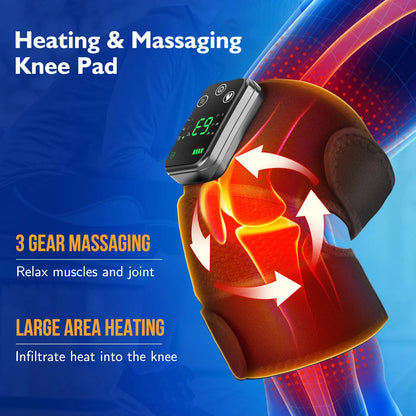 Eletric Heating Knee Massage Device Vibration Knee Pads for Shoulder Elbow Joint Warm Massage