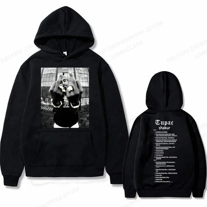 Tupac 2pac Graphic Hoodie Men Clothing Fashion Sweatshirt