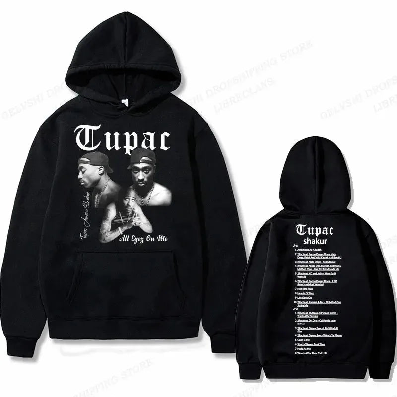 Tupac 2pac Graphic Hoodie Men Clothing Fashion Sweatshirt