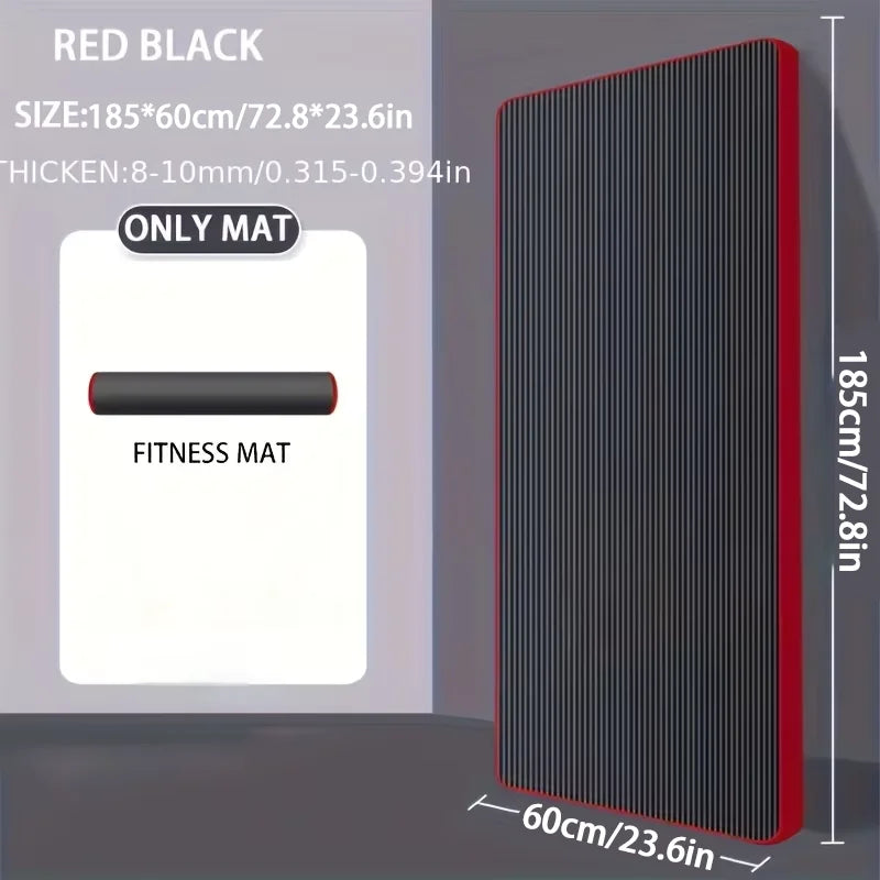 15mm NBR Yoga Mat Anti Slip Thickened Style for Beginners, Home Yoga Mat for Sports, Dance, Fitness Floor Mat Equipment