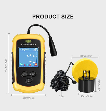 FFC1108-1 Alarm 100M Portable Sonar Fish Finders