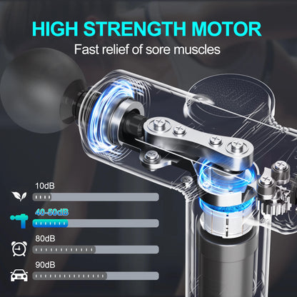 LEERCON Massage Gun Fascia Deep Muscle Relax Body Neck Massager Electric