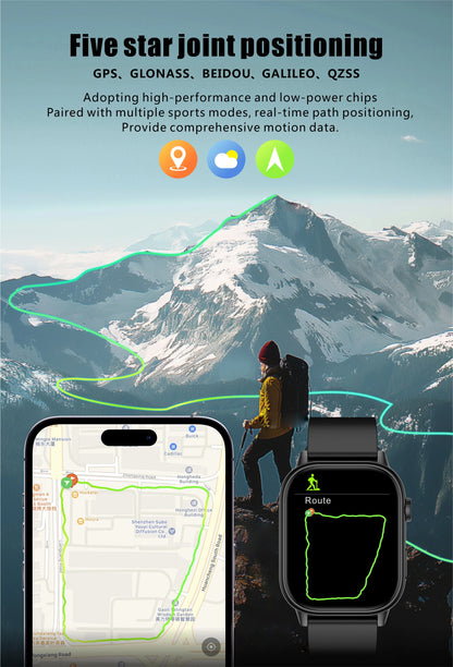 Newly Built-in GPS Sports Fitness Pilates Smart Watch Women Fashion Precise Positioning 5ATM Waterproof Bluetooth Call Bracelets