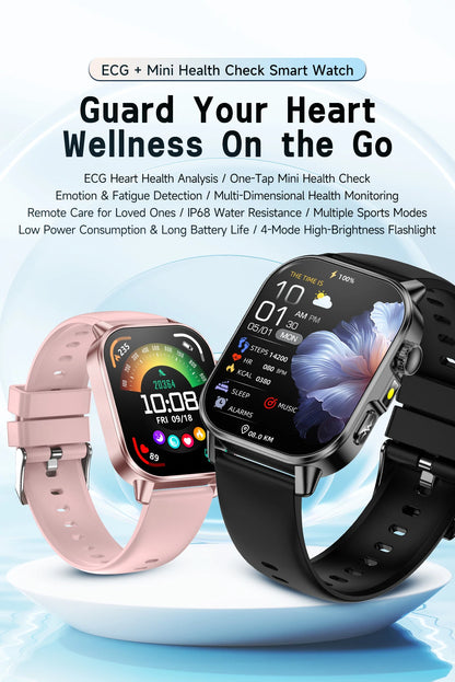 2026 New Nursing Grade Health Analysis SmartWatch ECG+PPG