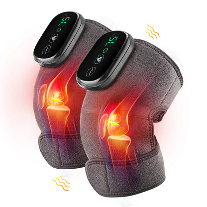 Eletric Heating Knee Massage Device Vibration Knee Pads for Shoulder Elbow Joint Warm Massage