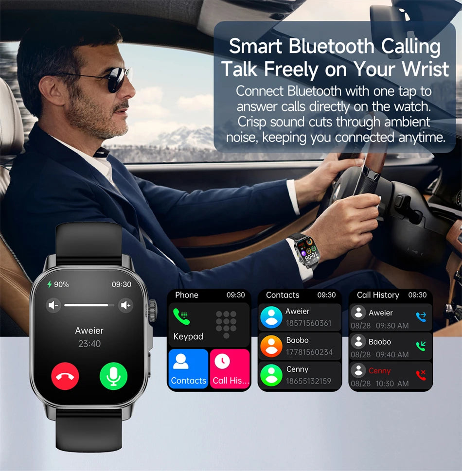 2026 Original Women Health Accurate Diagnosis Smart Watch ECG+HRV BP Blood Oxygen Uric Acid Heart Rate Bluetooth Call Smartwatch