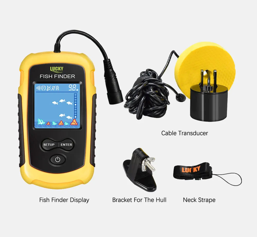 FFC1108-1 Alarm 100M Portable Sonar Fish Finders