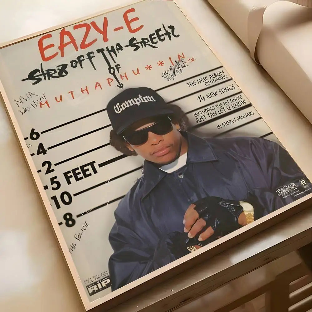 1PC Hip Hop Rapper E-Eazy E Poster decoration