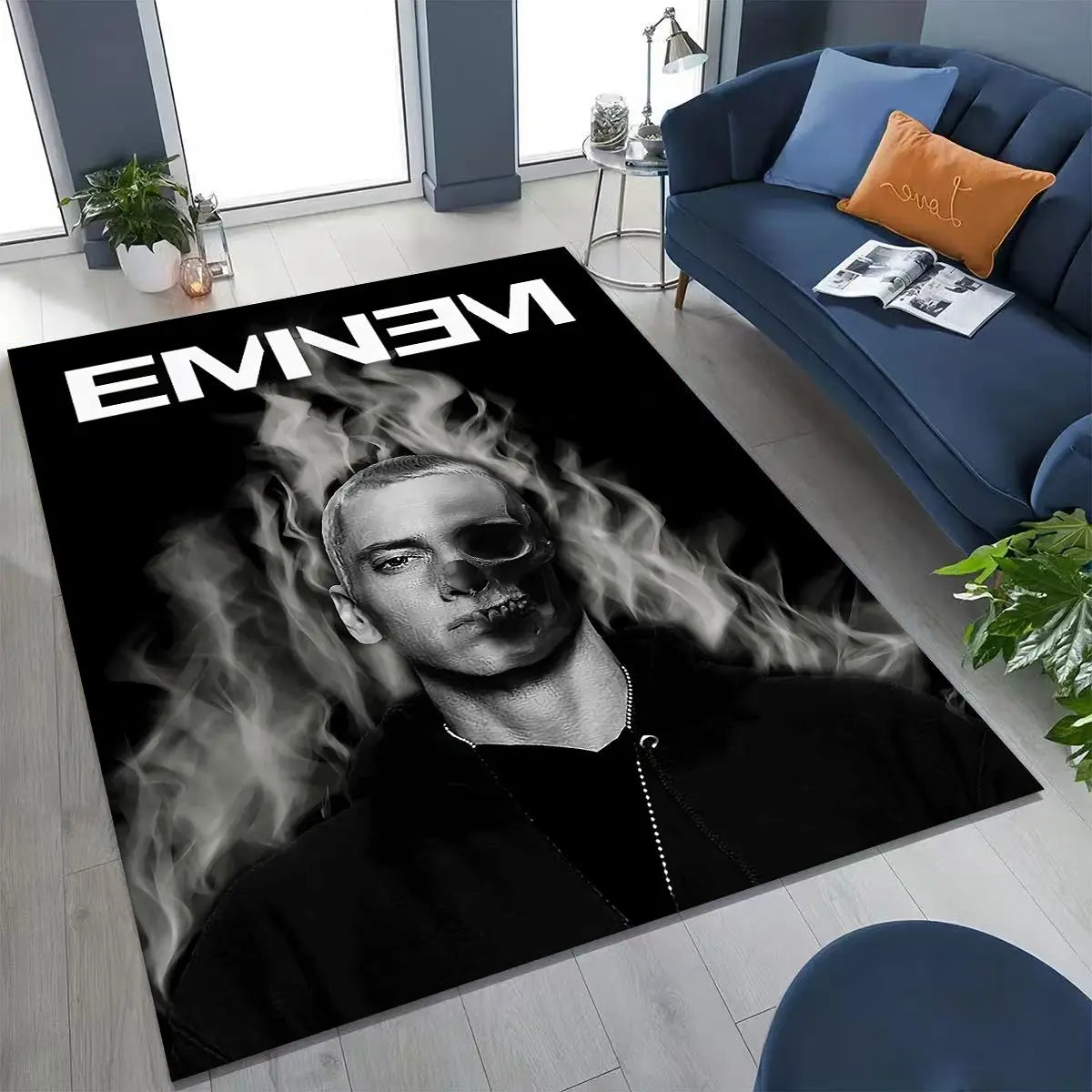 Tupac 2pac Rapper Eminem Hip Hop Rap God Art Rug for Bedroom Living Room Sofa Home Doormat Decor,