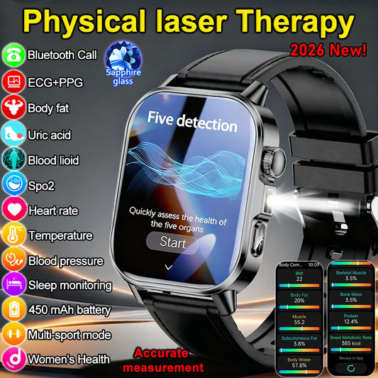 2026 New Nursing Grade Health Analysis SmartWatch ECG+PPG