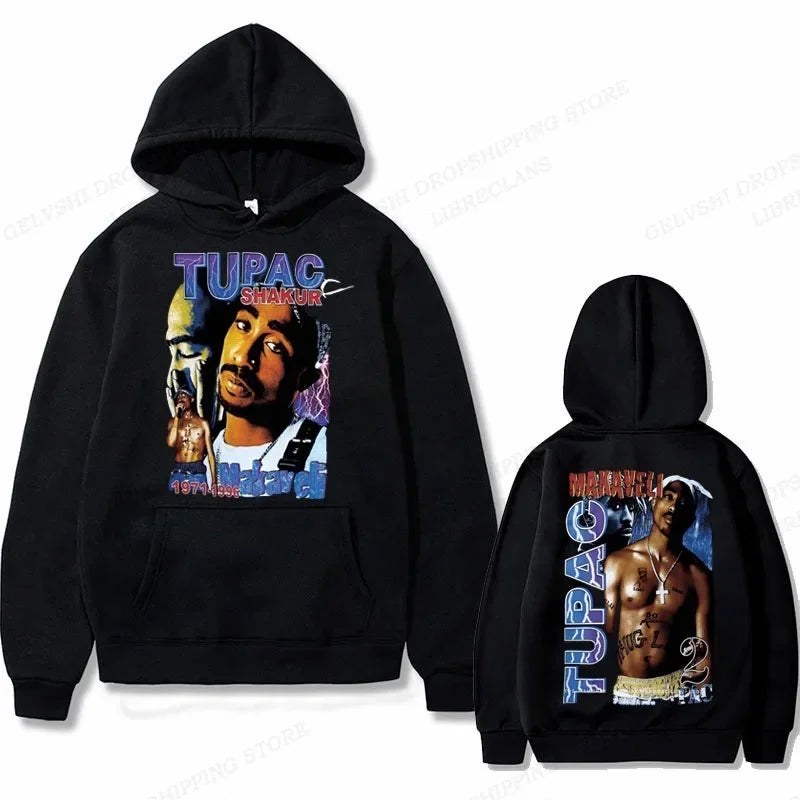 Tupac 2pac Graphic Hoodie Men Clothing Fashion Sweatshirt