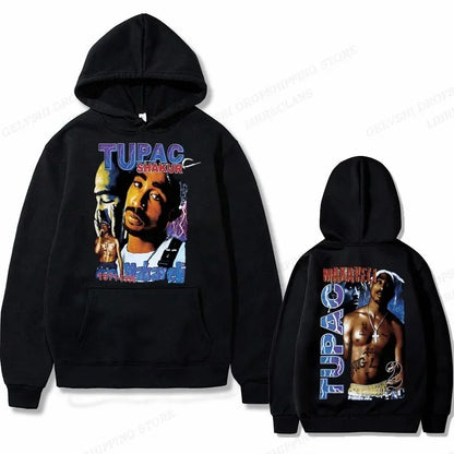 Tupac 2pac Graphic Hoodie Men Clothing Fashion Sweatshirt