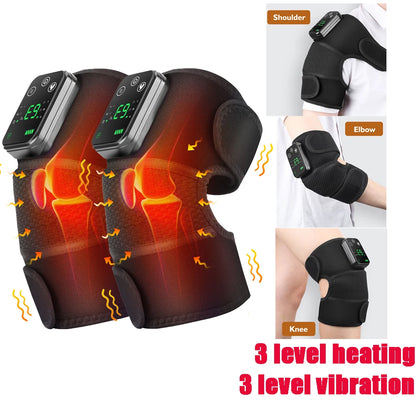 Eletric Heating Knee Massage Device Vibration Knee Pads for Shoulder Elbow Joint Warm Massage