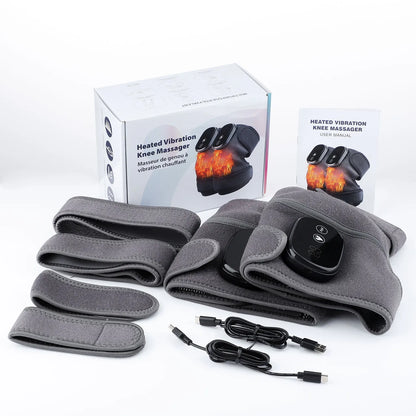 Eletric Heating Knee Massage Device Vibration Knee Pads for Shoulder Elbow Joint Warm Massage