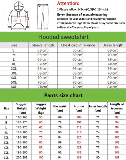 Spring and Autumn new men's hoodie set is a casual and fashionable streetwear collection with letter prints