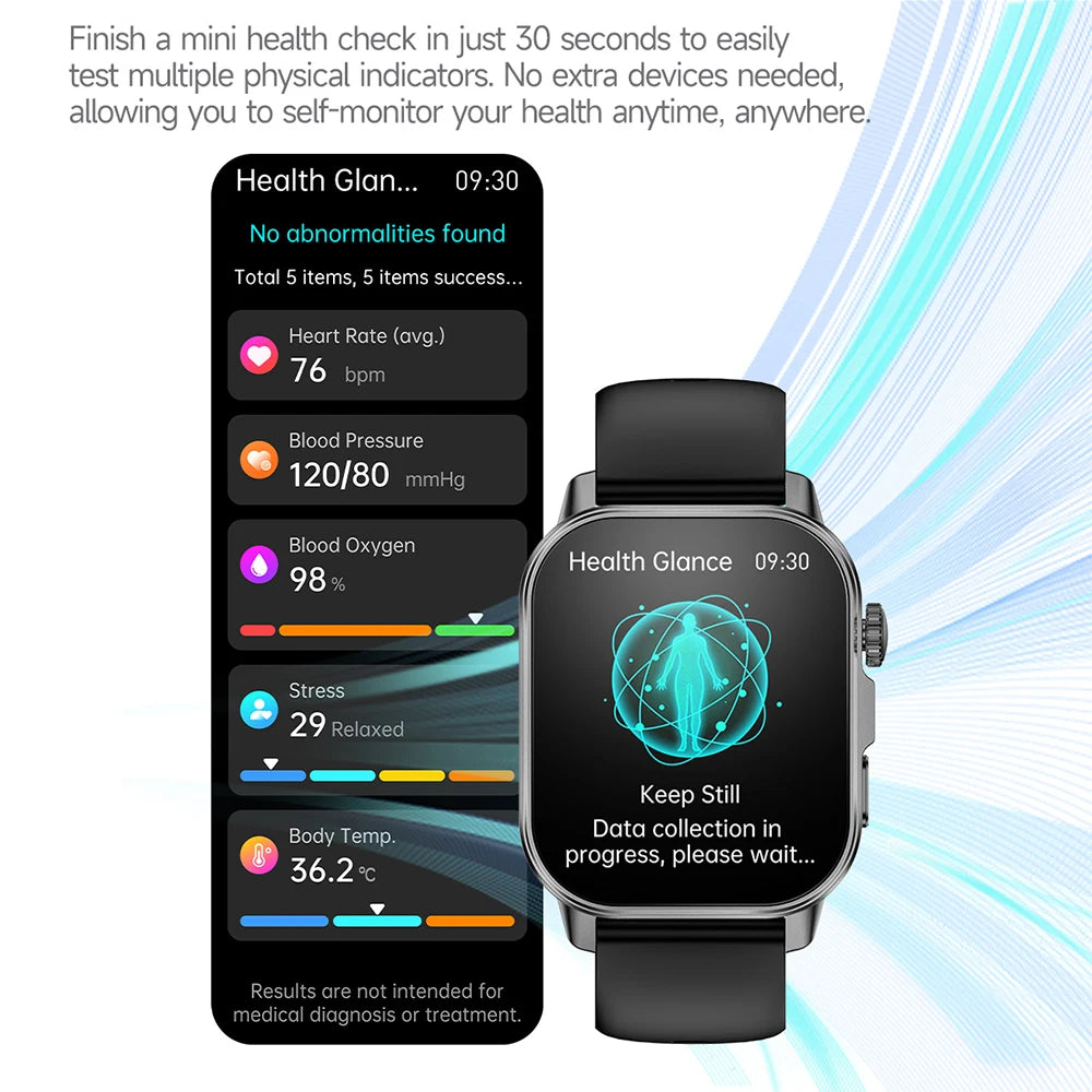2026 New Nursing Grade Health Analysis SmartWatch ECG+PPG