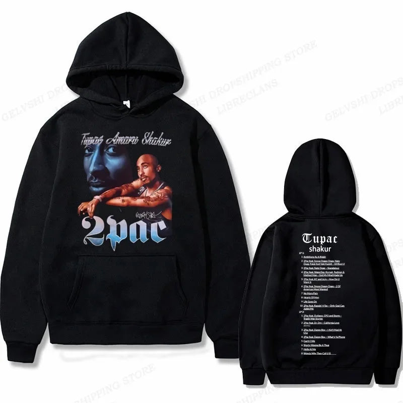 Tupac 2pac Graphic Hoodie Men Clothing Fashion Sweatshirt