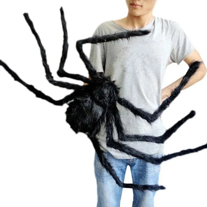 Halloween Decoration Party Prop Outdoor Giant Spider Decor 30-200cm Chamber Prank Black Spider