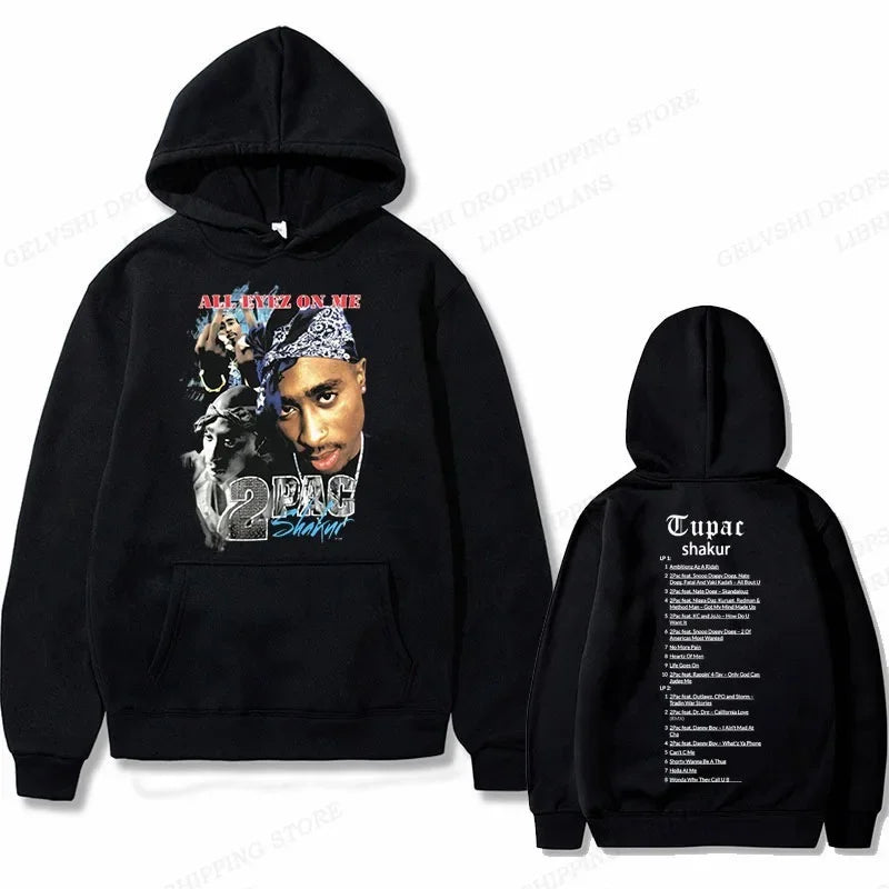 Tupac 2pac Graphic Hoodie Men Clothing Fashion Sweatshirt