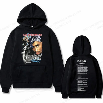 Tupac 2pac Graphic Hoodie Men Clothing Fashion Sweatshirt