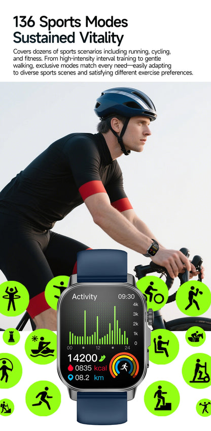 2026 New Nursing Grade Health Analysis SmartWatch ECG+PPG