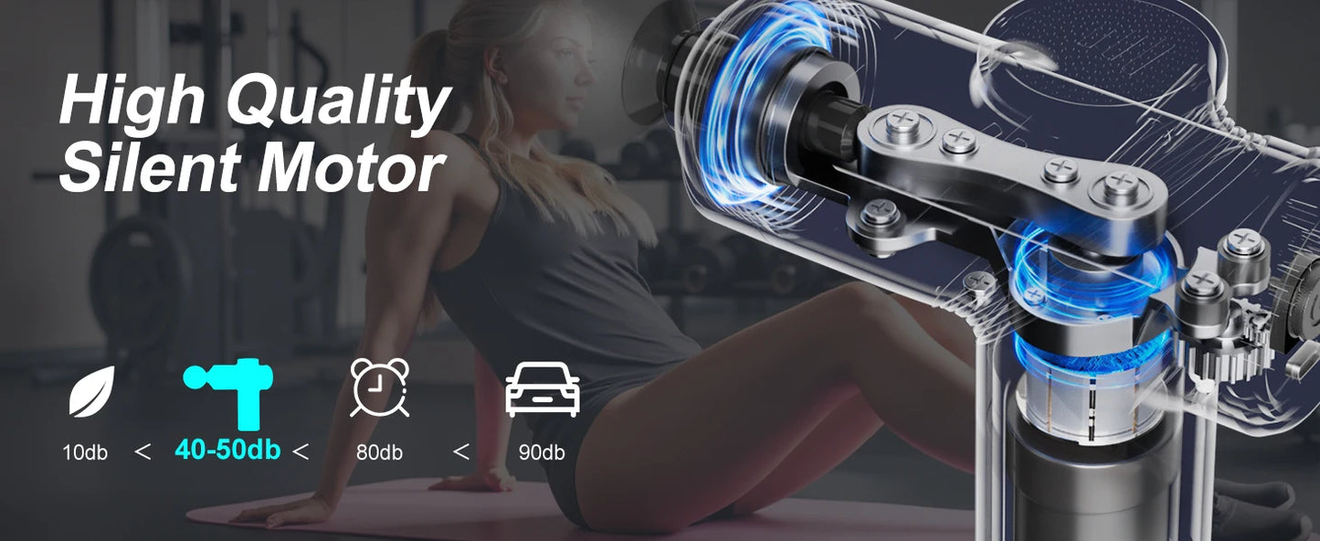 LEERCON Massage Gun Fascia Deep Muscle Relax Body Neck Massager Electric