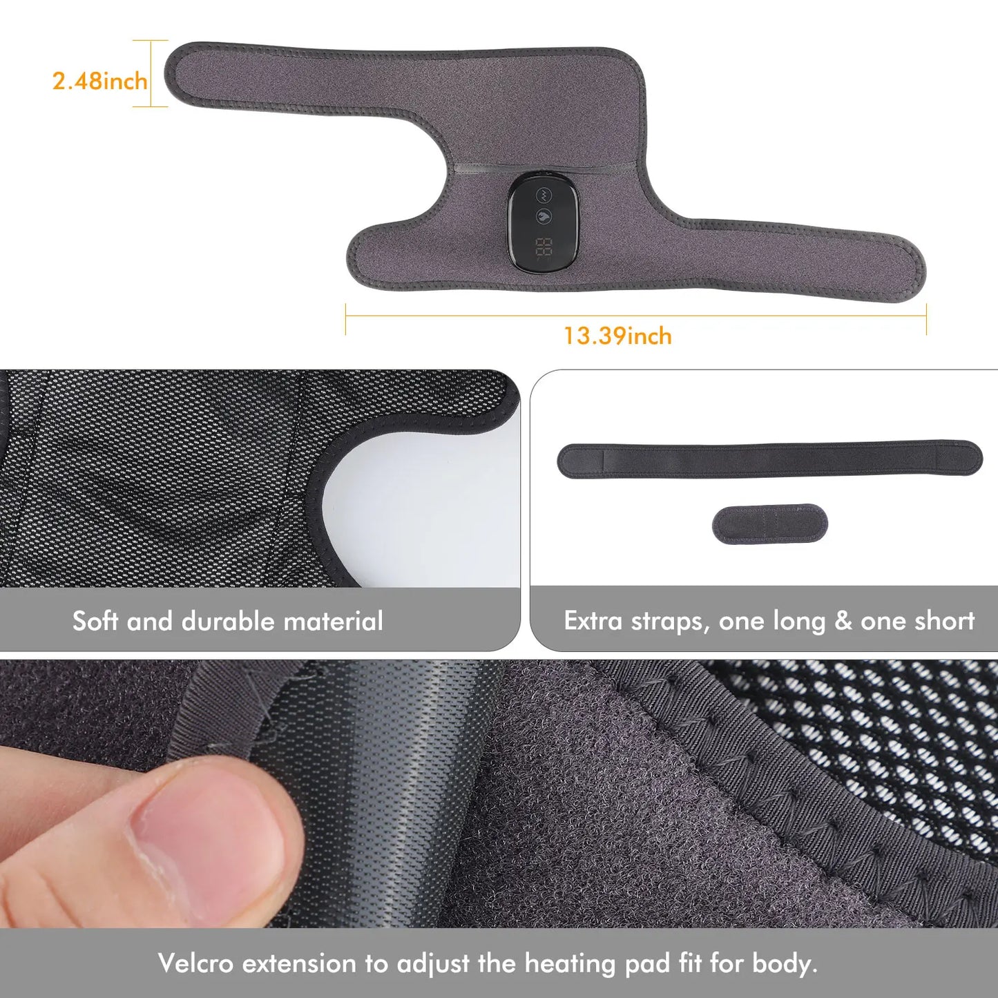 Eletric Heating Knee Massage Device Vibration Knee Pads for Shoulder Elbow Joint Warm Massage
