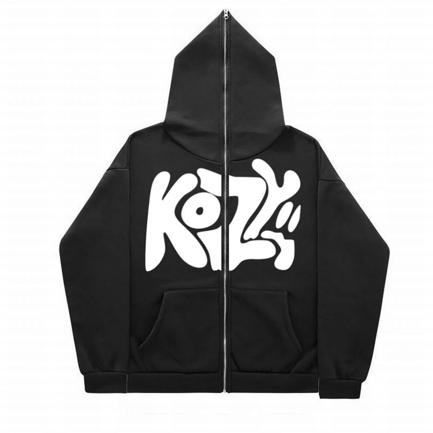 unisex fashionable full zip hoodie, casual zipper hoodie