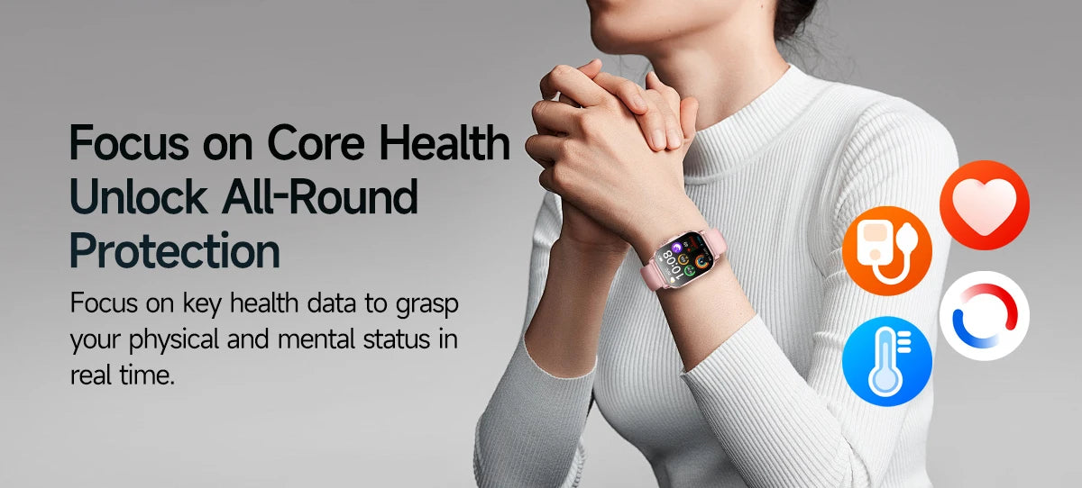 2026 New Nursing Grade Health Analysis SmartWatch ECG+PPG