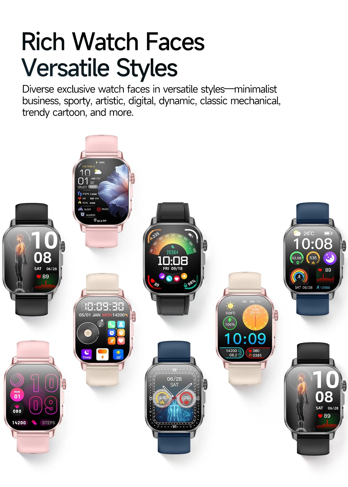 2026 New Nursing Grade Health Analysis SmartWatch ECG+PPG