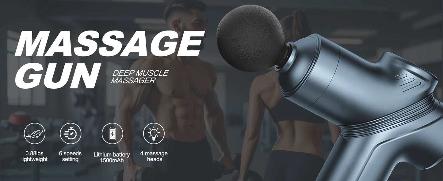LEERCON Massage Gun Fascia Deep Muscle Relax Body Neck Massager Electric