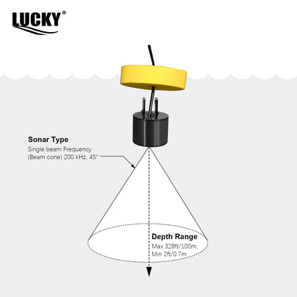 FFC1108-1 Alarm 100M Portable Sonar Fish Finders