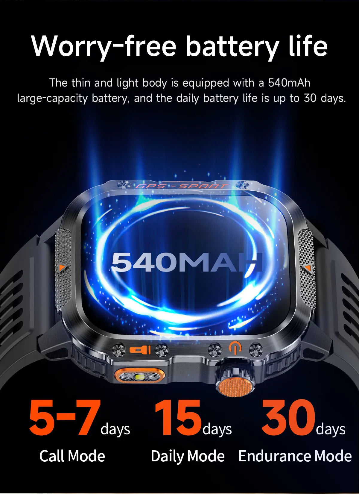 GPS T-Rex 3 Swim Sports Smart Watch 10ATM Waterproof Bracelet Flashlight Compass Bluetooth call Men Fitness Military Smartwatch
