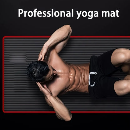15mm NBR Yoga Mat Anti Slip Thickened Style for Beginners, Home Yoga Mat for Sports, Dance, Fitness Floor Mat Equipment