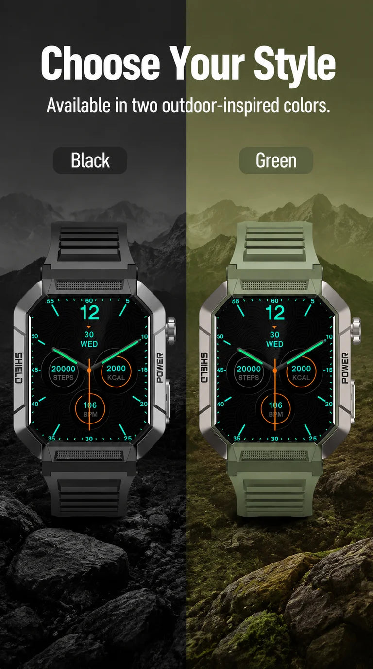 Military Smart Watch Men IP68Waterproof BT Call Fitness Tracker Heart Rate ECG Monitor