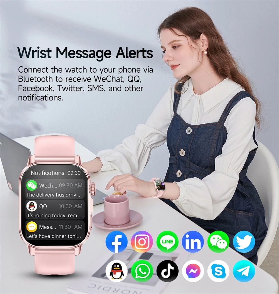 New Men Accurate Health Diagnosis ECG Smart Watch