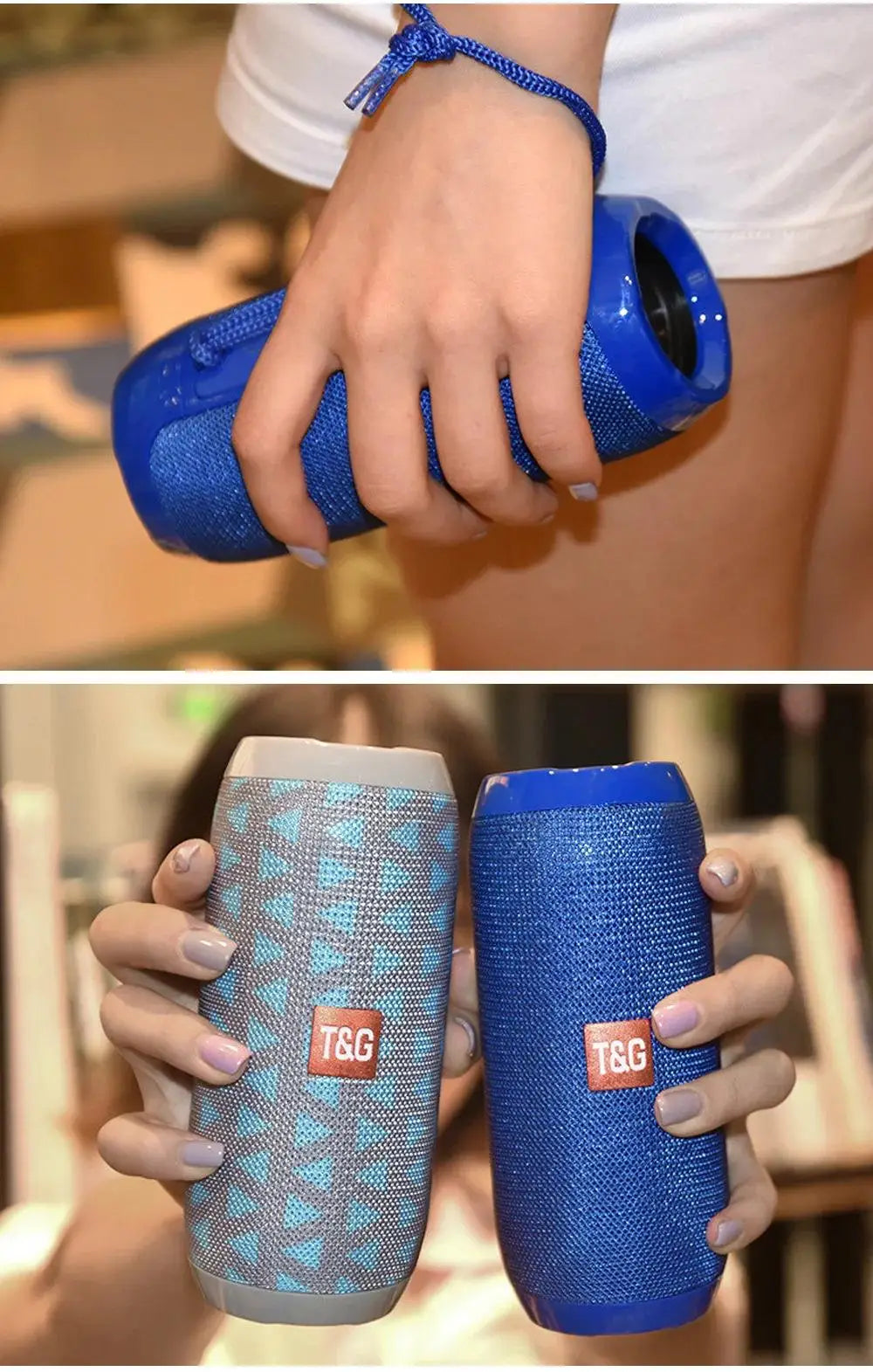 Portable Bluetooth Speaker Wireless , Ipx4 Waterproof Bluetooth 5.0 TWS MP3 Player