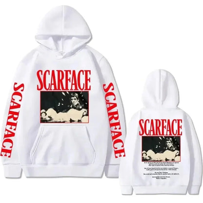 Retro 90s movie Scarface star Tony Montana hoodie, pullover, hip-hop fashion